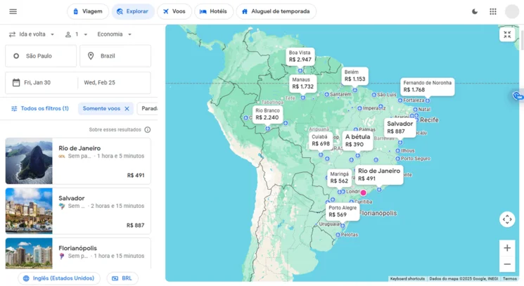 Passagem tarifada em buscadores genéricos